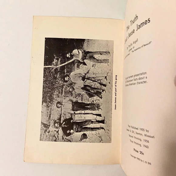 Vintage 1963 The  Truth About Jesse James Phyllis Argall Booklet Softcover - Picture 4 of 16